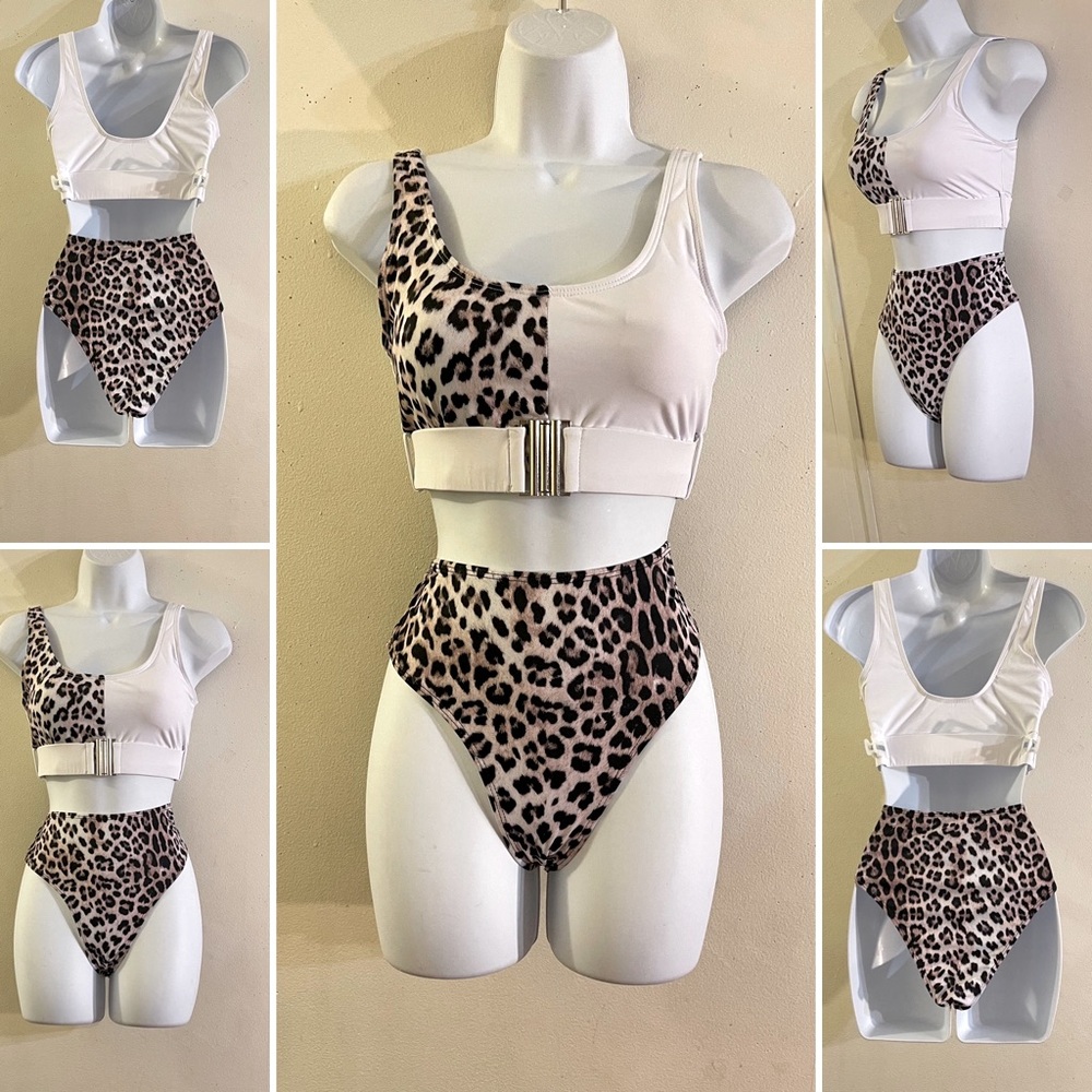 Leopard High Waist Bikini